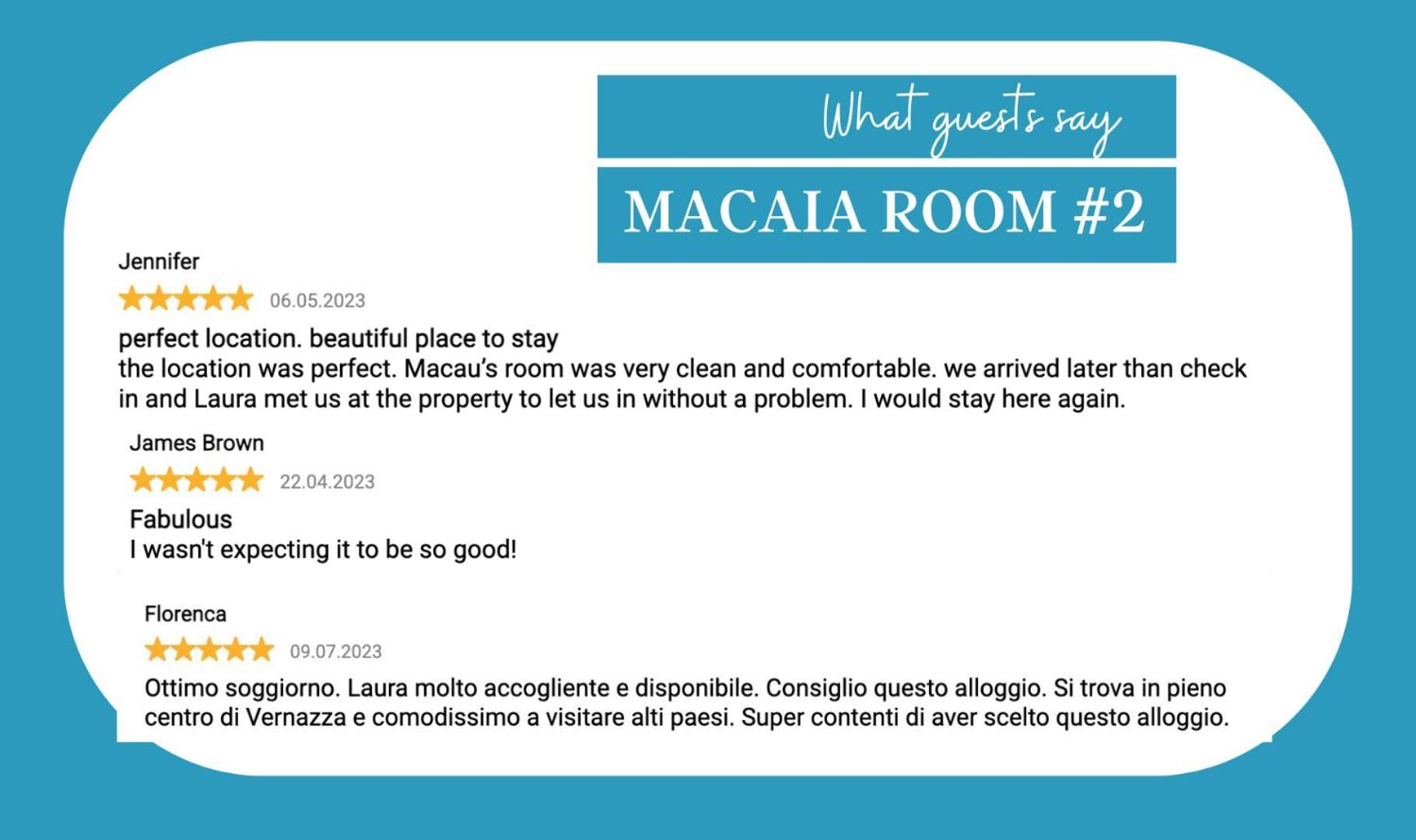 Macaia Room #2 With Ac Vernazza Exteriér fotografie